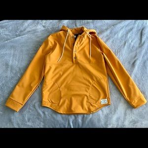 Muttonhead Apparel Mustard Yellow Rain Hoodie L NWOT